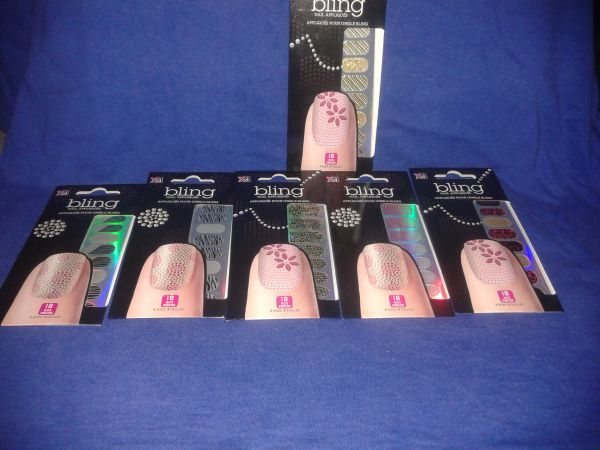 adesivo de unha bling 3d